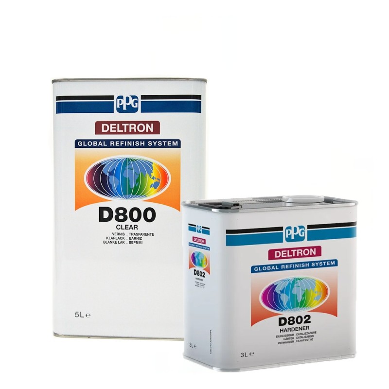 Akrilinis lakas PPG DELTRON D800 5L+ KIETIKLIS D802 2,5L